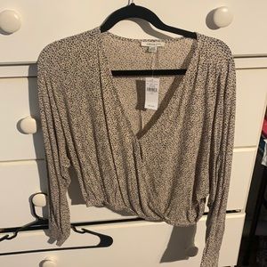 Cheetah print v-neck